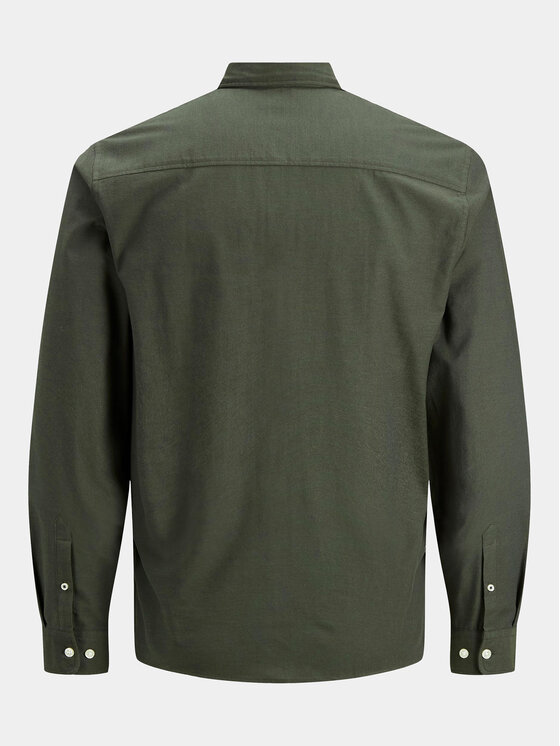 Jack & Jones Jack & Jones Koszula 12182486 Zielony Slim Fit