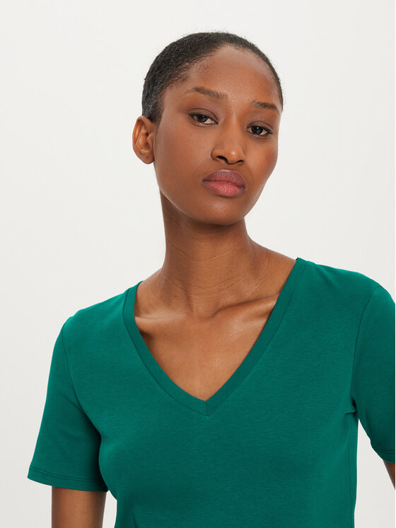 United Colors Of Benetton United Colors Of Benetton T-shirt 3GA2E4230 Zelena Regular Fit