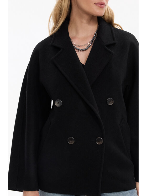 Deni Cler Milano Deni Cler Milano Kurtka przejściowa T-DC-9083-F5-90-90-1 Czarny Oversize