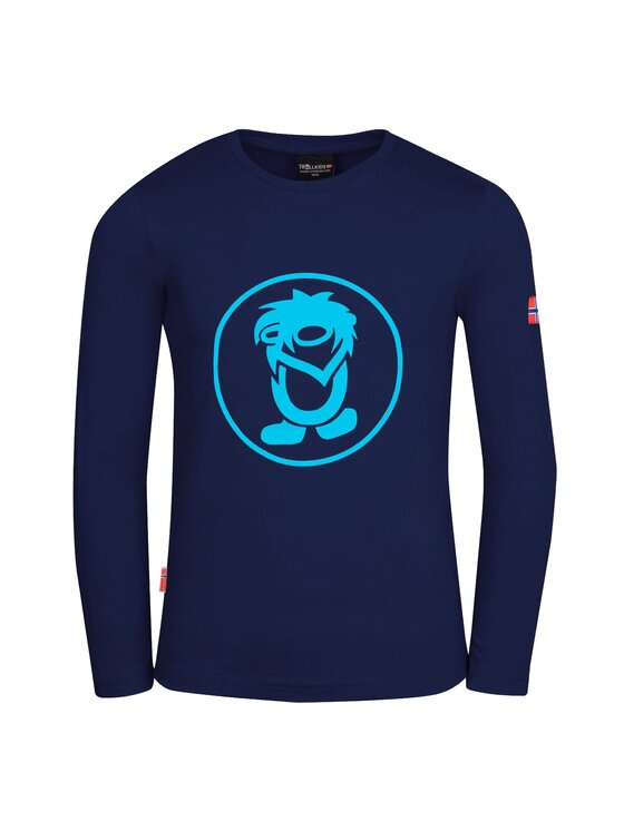 TROLLKIDS TROLLKIDS Longsleeve 343-117 Granatowy Regular Fit