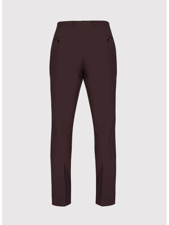 Pako Lorente Pako Lorente Spodnie garniturowe P26SF-6G-007 Brązowy Slim Fit