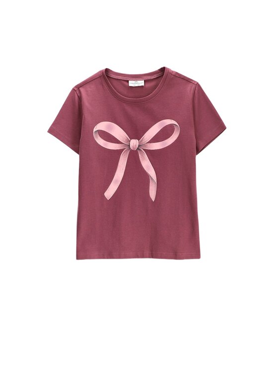 Coccodrillo Coccodrillo T-Shirt ZC6143216VGA-017 Bordowy Regular Fit