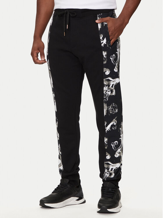 Versace Jeans Couture Versace Jeans Couture Teplákové kalhoty 76GAA3C0 Černá Regular Fit