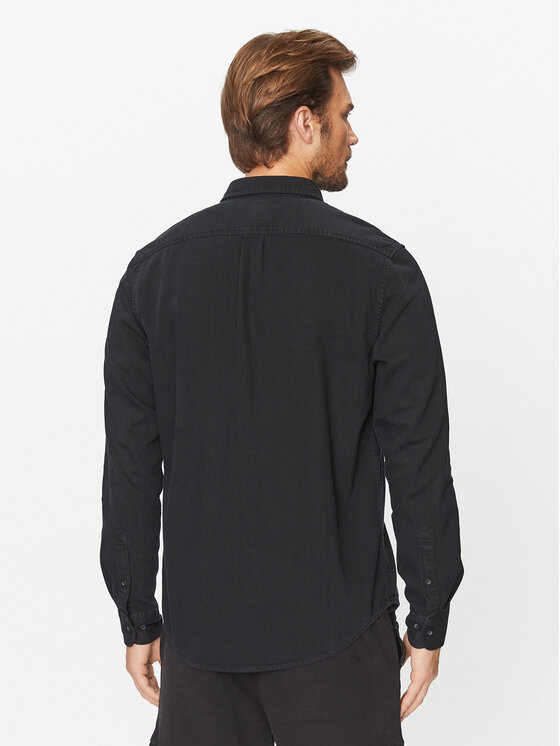 Lee Lee Camicia L880BL01 Nero Regular Fit