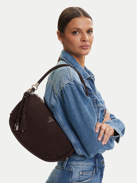 Guess Guess Дамска чанта Danya HWSG99 18010 Тъмнокафяв