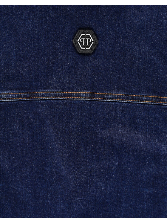 PHILIPP PLEIN PHILIPP PLEIN Giacca di jeans 5875 Celeste Comfort Fit