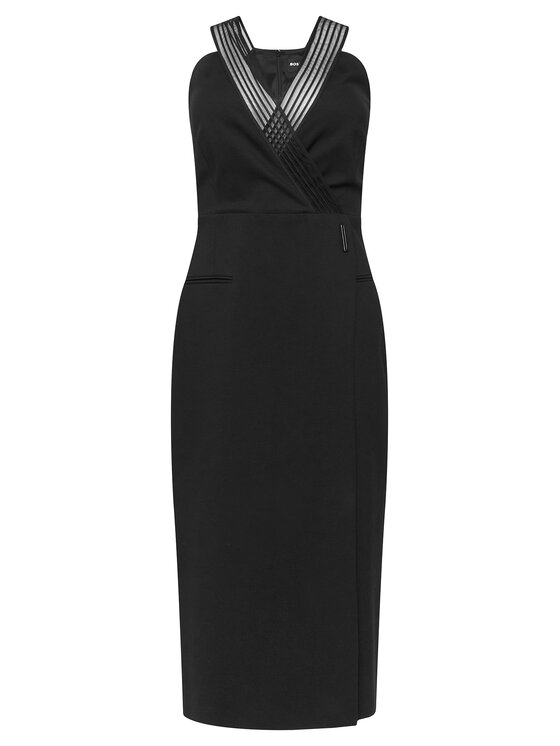BOSS BOSS Koktejlové šaty Daliyah 50548103 Čierna Slim Fit
