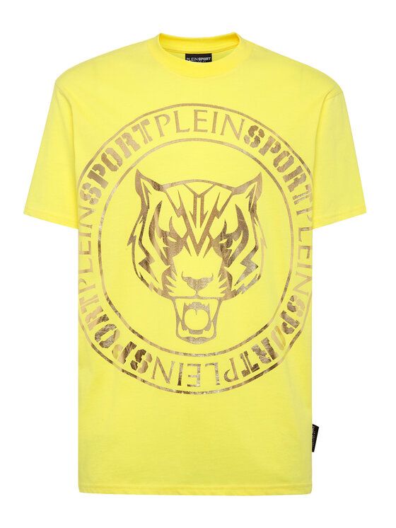 Plein Sport Plein Sport T-Shirt 2695 Żółty Regular Fit