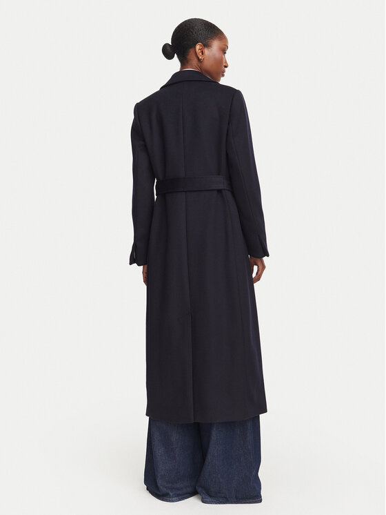 MAX&Co. MAX&Co. Μάλλινο παλτό Longrun 2628016044200 Σκούρο μπλε Regular Fit