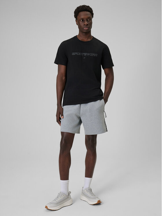 4F 4F T-Shirt BRAND CODE Czarny Regular Fit