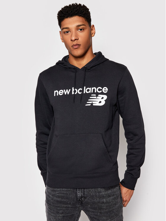 Męska Bluza New Balance, Rozmiar S, Czarna, C C F Hoodie MT03910