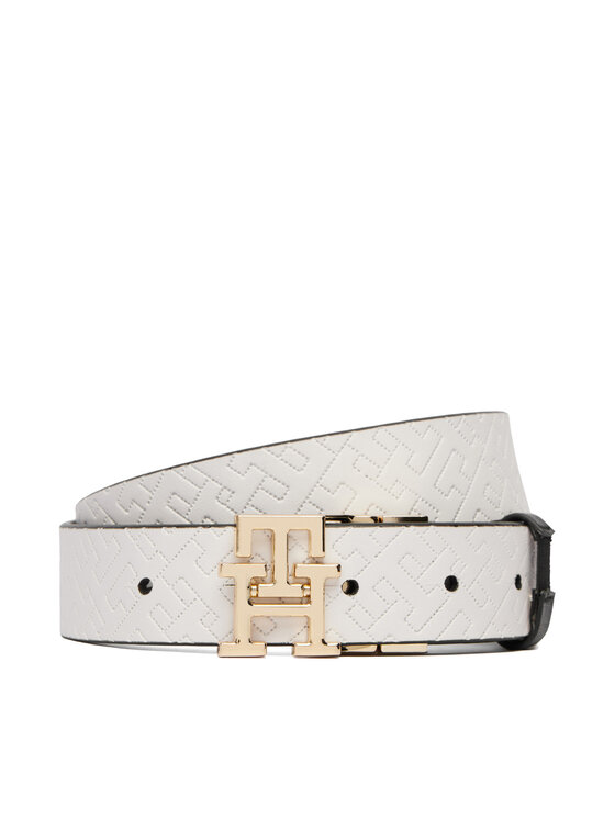 Tommy Hilfiger Tommy Hilfiger Dámský pásek Th Logo 3.0 Rev Mono AW0AW18019 Černá