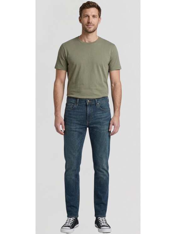 Lee Lee Jeansy Straight Fit MVP Extereme Motion Niebieski Tapered Fit