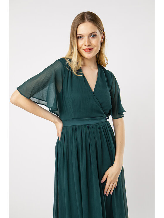 QUIOSQUE QUIOSQUE Každodenné šaty LINAVE DRESS Zelená Regular Fit