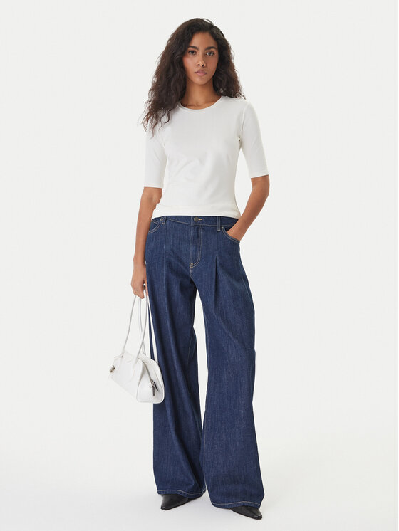 HUGO HUGO T-särk Darnelia 50515019 Valge Slim Fit