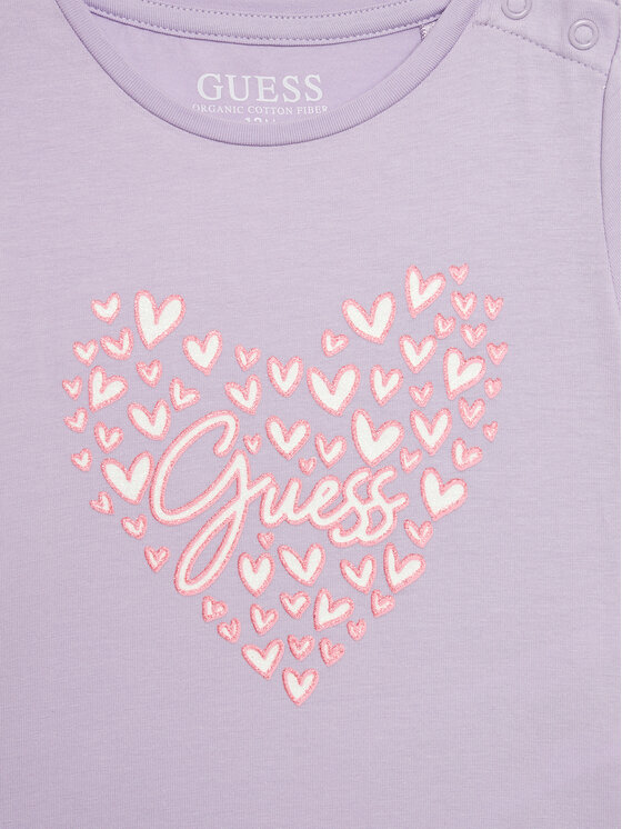 Guess Guess Marškinėliai A4GI01 K6YW4 Violetinė Regular Fit