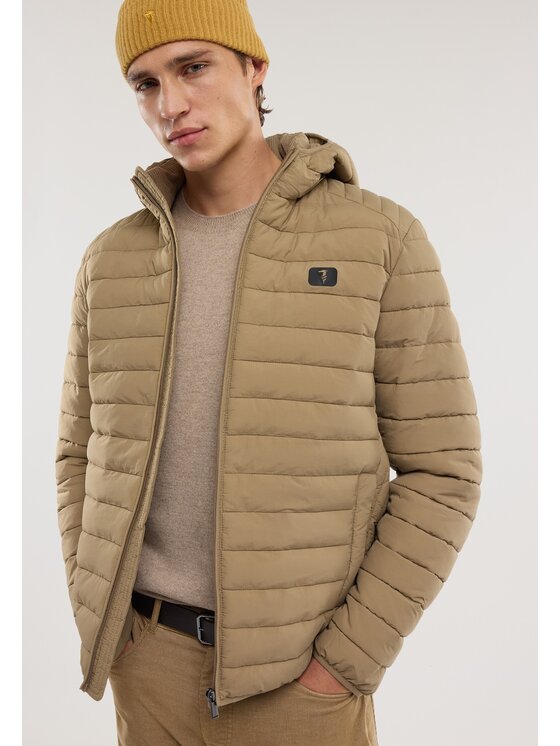 Trussardi Trussardi Kurtka puchowa F004M000009N041 Kremowy Regular Fit