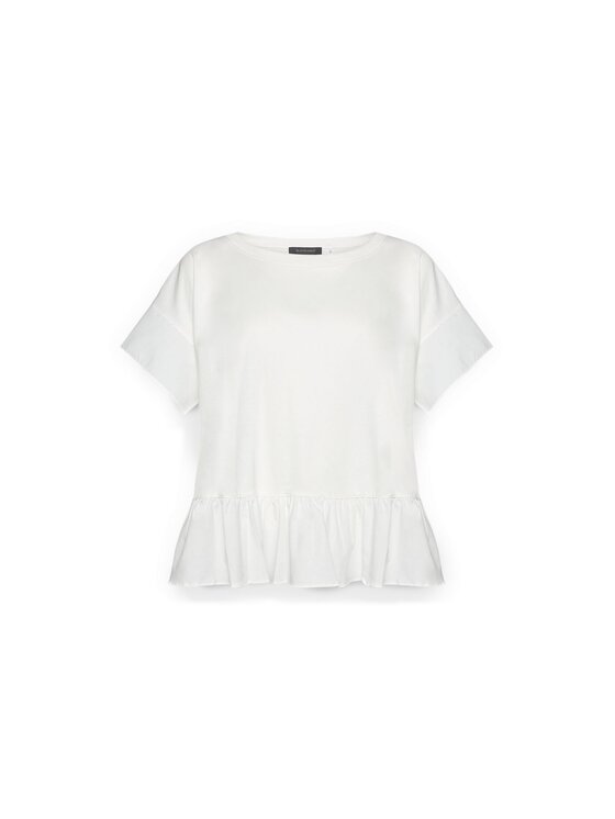 Elena Mirò Elena Mirò T-Shirt G068E000319N011 Biały Regular Fit