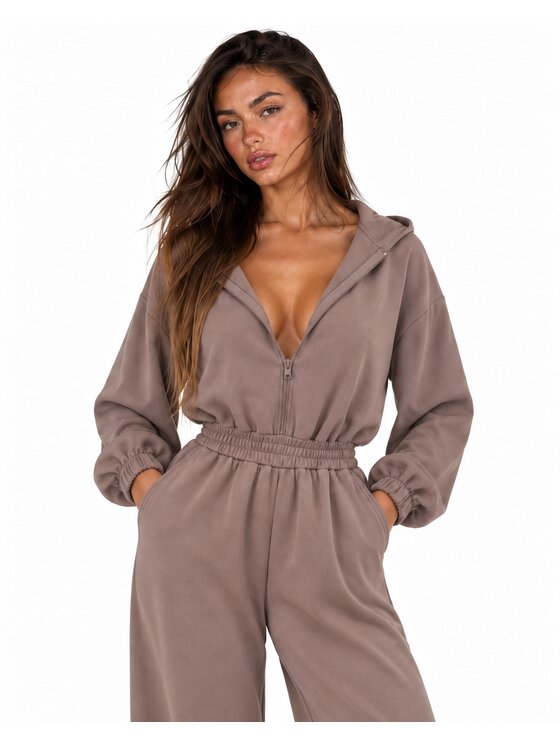 Agatha Studio Agatha Studio Kombinezon A26SS-AB-K06 Brązowy Oversize