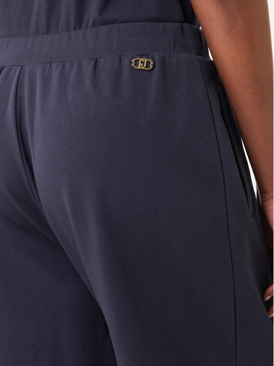 Liu Jo Sport Liu Jo Sport Culottes nohavice TA6211 FS090 Tmavomodrá Regular Fit