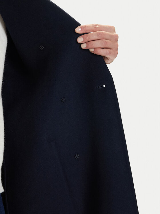 ViCOLO ViCOLO Wollmantel TF0001 Dunkelblau Regular Fit