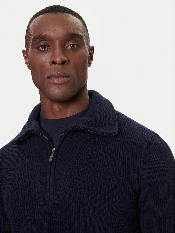 Bugatti Bugatti Pullover 7500-85566D Dunkelblau Regular Fit