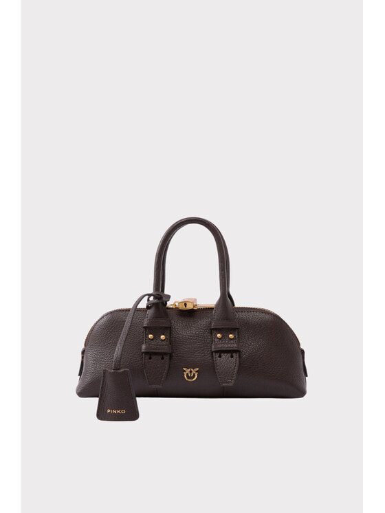 PINKO PINKO Torebka Bowling Bag Horizontal Brązowy