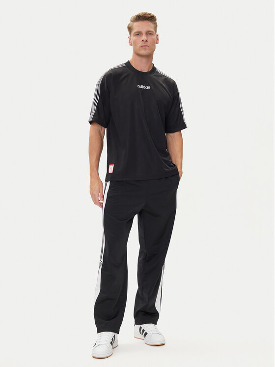 adidas adidas Majica 90s Stripe JX3068 Črna Regular Fit
