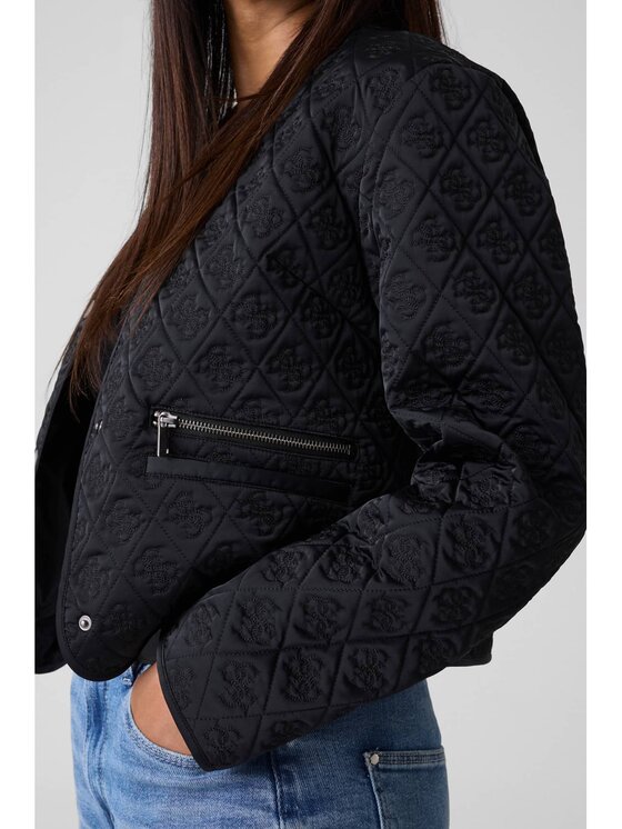 Guess Guess Bunda pro přechodné období 183680 Černá Classic Fit