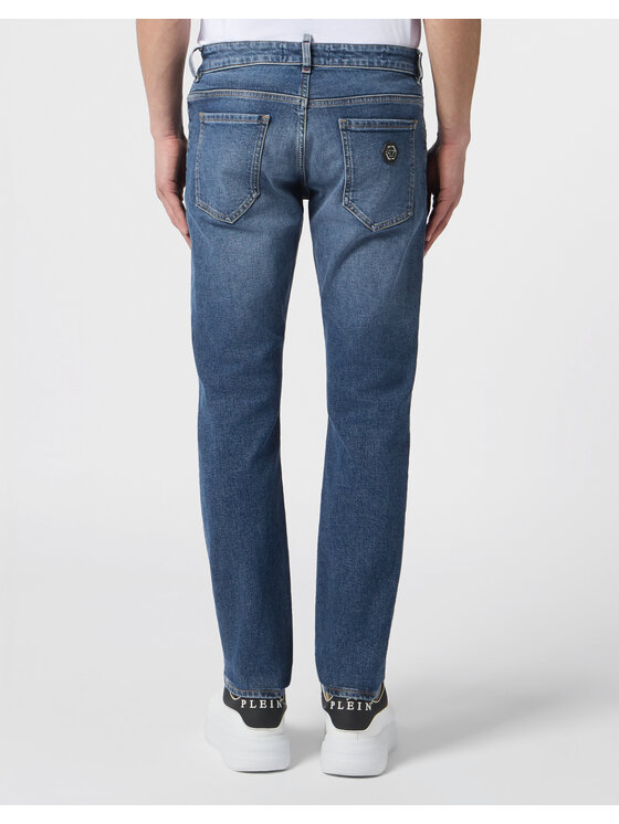 PHILIPP PLEIN PHILIPP PLEIN Jeansy 30579 Niebieski Straight Leg