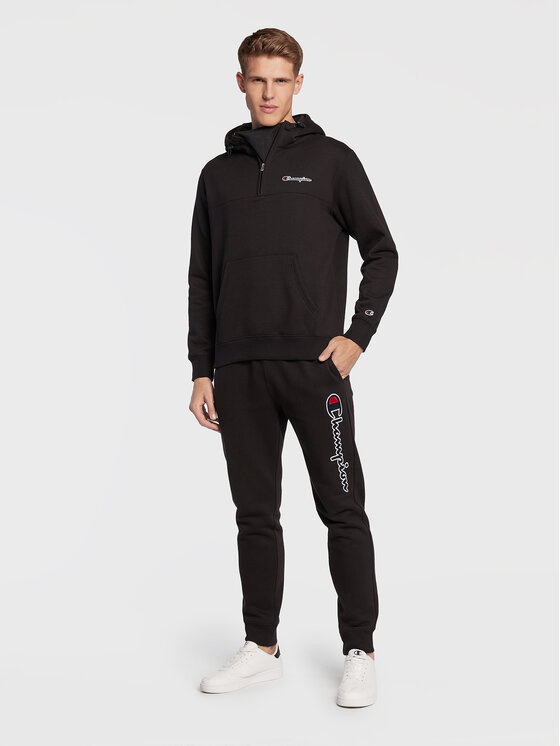 Champion Champion Bluza Half-Zip Heavy 217866 Czarny Regular Fit