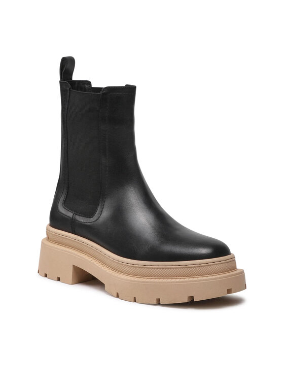 Gino Rossi Gino Rossi Kotníková obuv s elastickým prvkem 222FW103 Černá