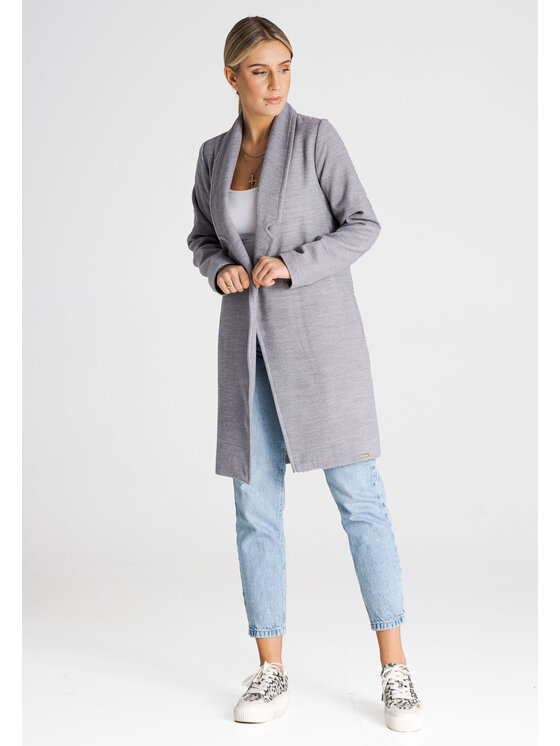 FIGL FIGL Παλτό M990 Γκρι Regular Fit