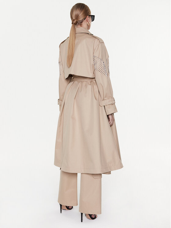 MSGM MSGM Trenčas 3441MDC04Y 237104 Smėlio Regular Fit
