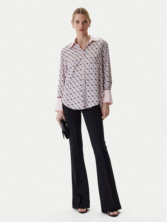Guess Guess Marškiniai W4YH47 WF1T2 Rožinė Regular Fit