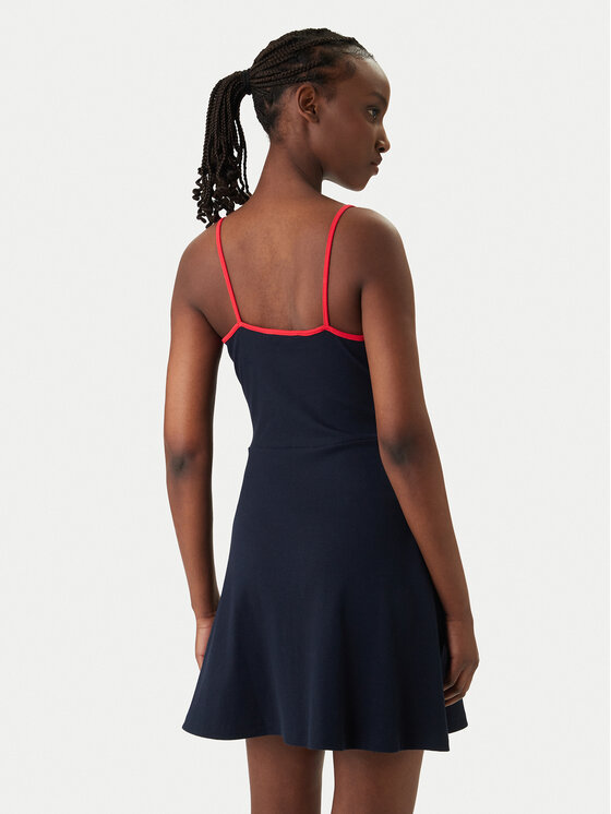 Tommy Jeans Tommy Jeans Igapäevane kleit DW0DW22335 Tumesinine Slim Fit