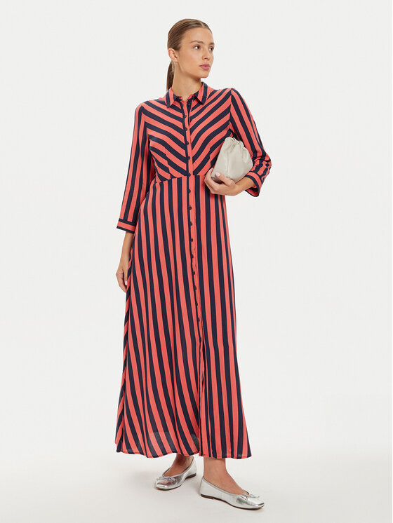 YAS YAS Φόρεμα πουκάμισο Savanna 26022663 Κόκκινο Loose Fit
