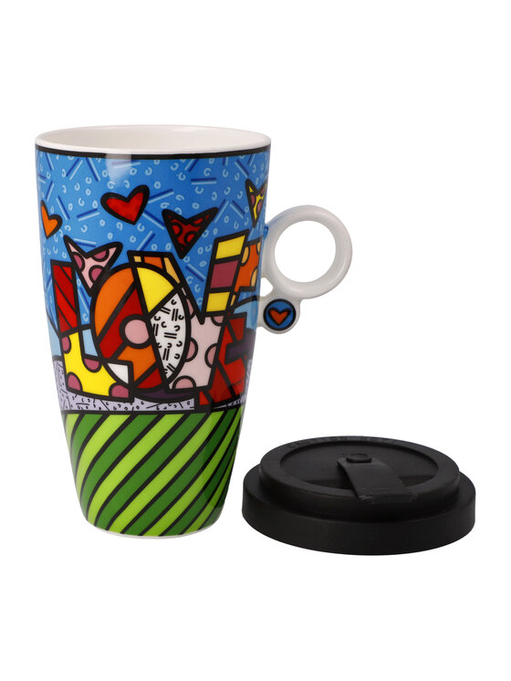 Goebel Goebel Kubek podróżny R.Britto-Love Kolorowy