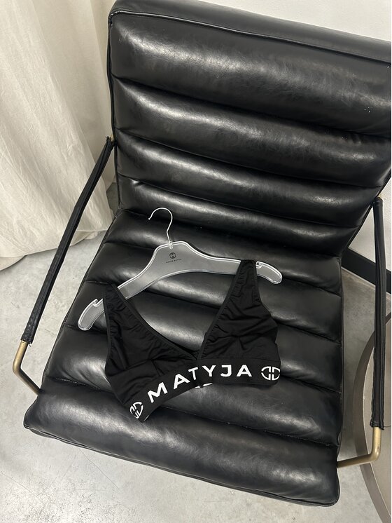 Magda Matyja Magda Matyja Biustonosz top EMMA WHITE BRA Czarny