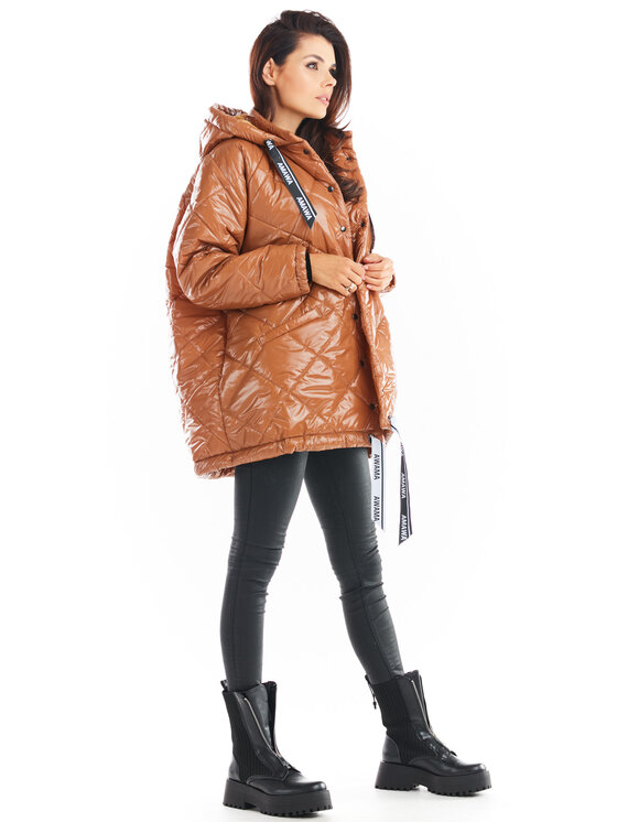 Awama Awama Giacca da donna A385 Beige Basic Fit