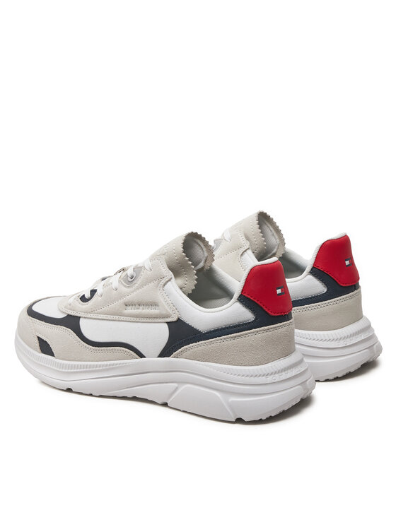 Tommy Hilfiger Tommy Hilfiger Сникърси Modern Runner Tech Print FM0FM05123 Бял