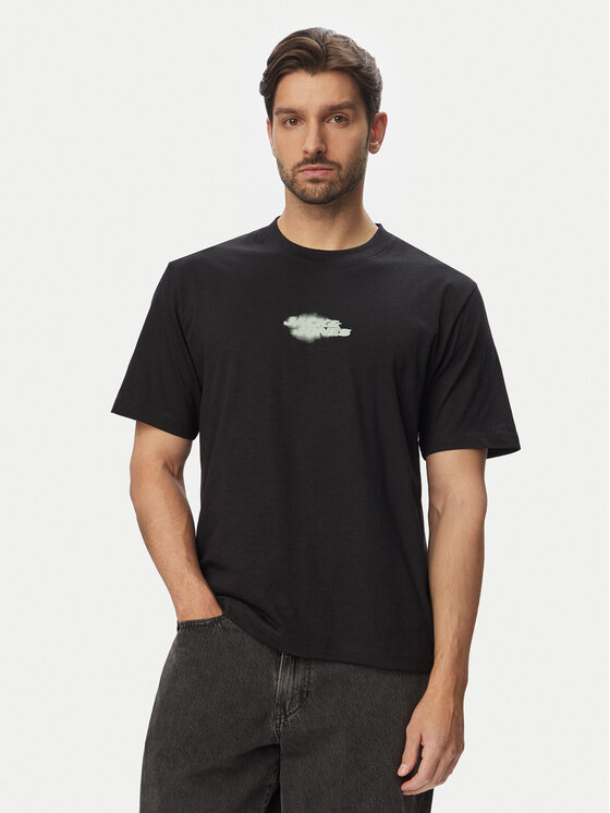 Jack & Jones Tricou Fusion 12294963 Negru Relaxed Fit