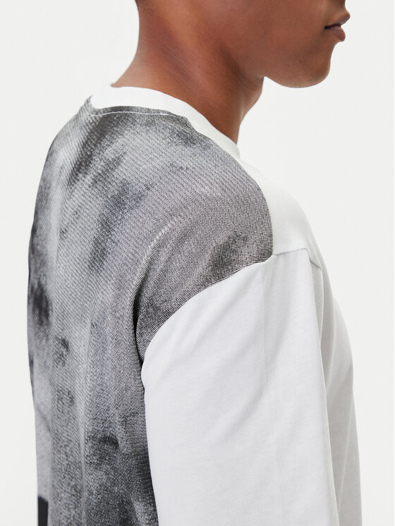 Karl Lagerfeld Jeans Karl Lagerfeld Jeans Póló A4M17030 Fehér Relaxed Fit