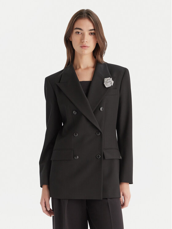 HUGO HUGO Sakko Amelora 50547694 Schwarz Oversize