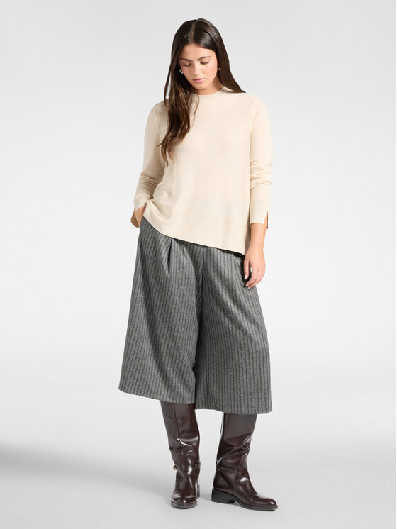 Elena Mirò Elena Mirò Sweter M093Z000858N002 Kremowy Regular Fit