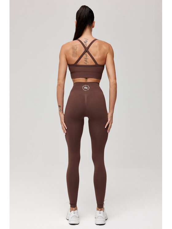 ROUGH RADICAL ROUGH RADICAL Legginsy SEAMLESS CLASSIC Brązowy Slim Fit
