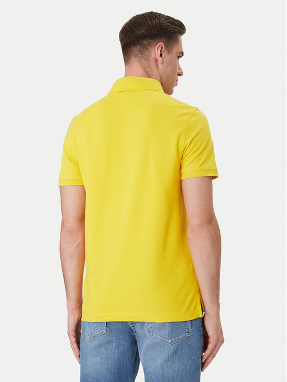 Tommy Hilfiger Tommy Hilfiger Polokošeľa 1985 MW0MW17770 Žltá Regular Fit