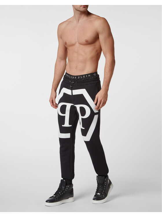 PHILIPP PLEIN PHILIPP PLEIN Jogger nohavice 103 Čierna Jogger Fit