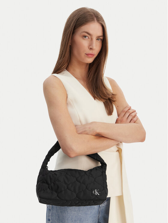 Calvin Klein Calvin Klein Geantă Quilted Shoulder Bag IU0IU00724 Negru