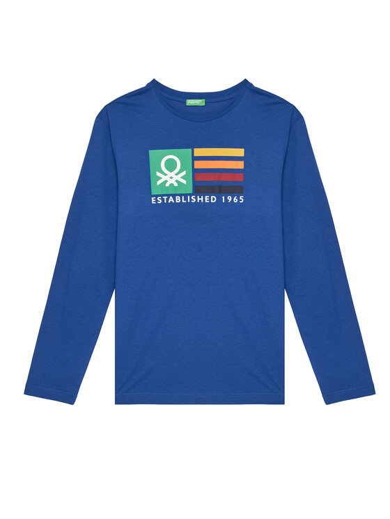 United Colors Of Benetton United Colors Of Benetton Μπλουζάκι 3I1XC10JN Μπλε Regular Fit